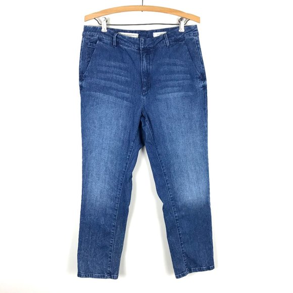 Anthropologie Jeans Pilcro Anthropologie Womens 3 High Rise Waist Slim Ankle Jean Med Dark